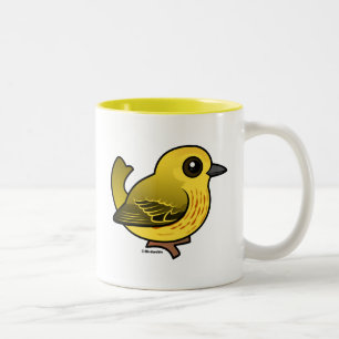 Taza Bicolor Curruca amarilla