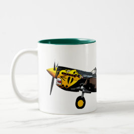 Taza Bicolor Curtis P-40K Warhawk