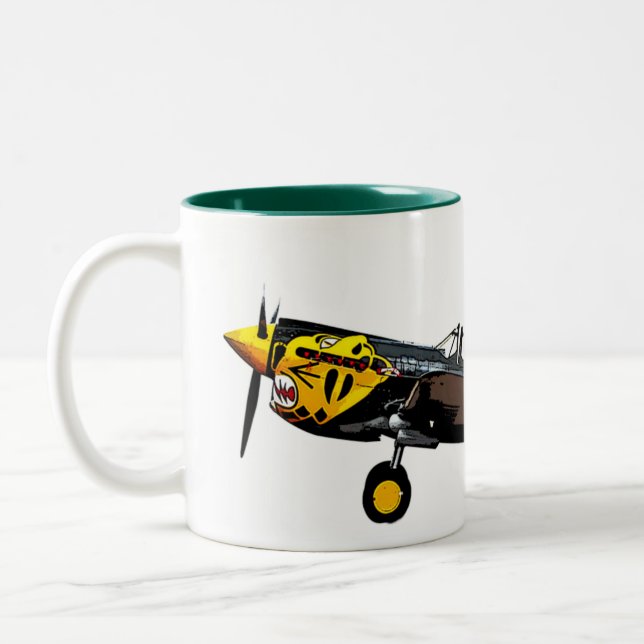 Taza Bicolor Curtis P-40K Warhawk (Izquierda)