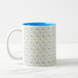 Taza Bicolor Custom All-Over Print Geometric Pattern Coffee Mug