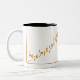 Taza Bicolor Custom Bullish On Coffee Trader Mug