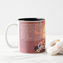 Taza Bicolor Custom Golden Retriever Mug Heartfelt Memory