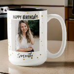 Taza Bicolor Custom Photo Happy Birthday Mug for Women<br><div class="desc">Celebrate birthdays with a personalized touch using our Custom Photo Happy Birthday Mug on Zazzle. Perfect for women, teenagers, friends, and family, this mug features your favorite photo and a joyful birthday message. It’s the ideal gift to make their special day unforgettable. Order now and bring smiles with every sip!...</div>
