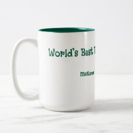 Taza Bicolor Custom Teacher Gift Mug
