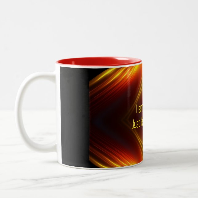 Taza Bicolor Customisable fun message (Izquierda)