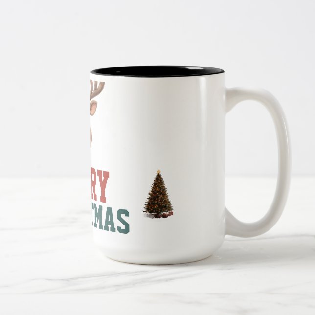 Taza Bicolor Customize Christmas mug gift (Derecha)