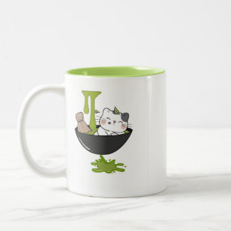 Taza Bicolor Cut Cat Matcha's Mug