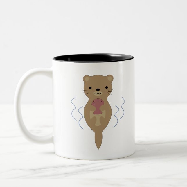Taza Bicolor Cuta Otter (Izquierda)