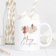 Cute acuarela Moderno Script Boho Árbol de Navidad