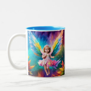 Taza Bicolor Cute Baby Angel Wings Art-38424
