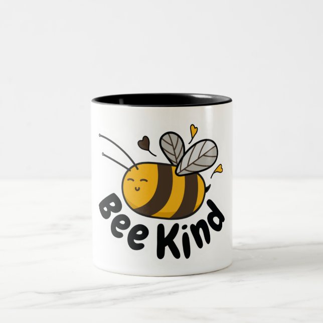 Taza Bicolor Cute Bee Kind (Centro)
