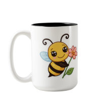 Cute Bee PNG - Diseño de abeja Kawaii sosteniendo