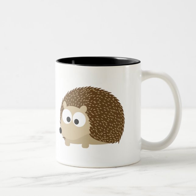 Taza Bicolor Cute Brown Hedgehog (Derecha)