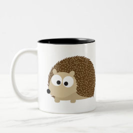 Taza Bicolor Cute Brown Hedgehog