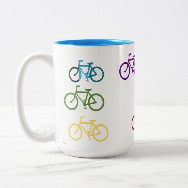 Taza Bicolor Cute Bycycles (Izquierda)