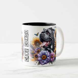 Taza Bicolor Cute Caine Corso Dog