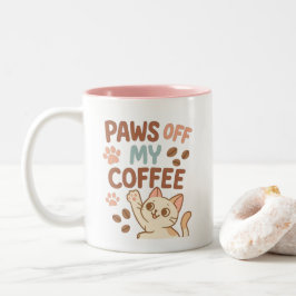 Taza Bicolor Cute Coffee Mug – Funny Cat Lover’s Cup