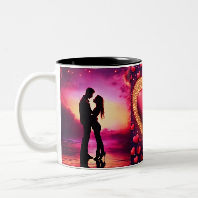 Taza Bicolor Cute Couple Mug (Izquierda)