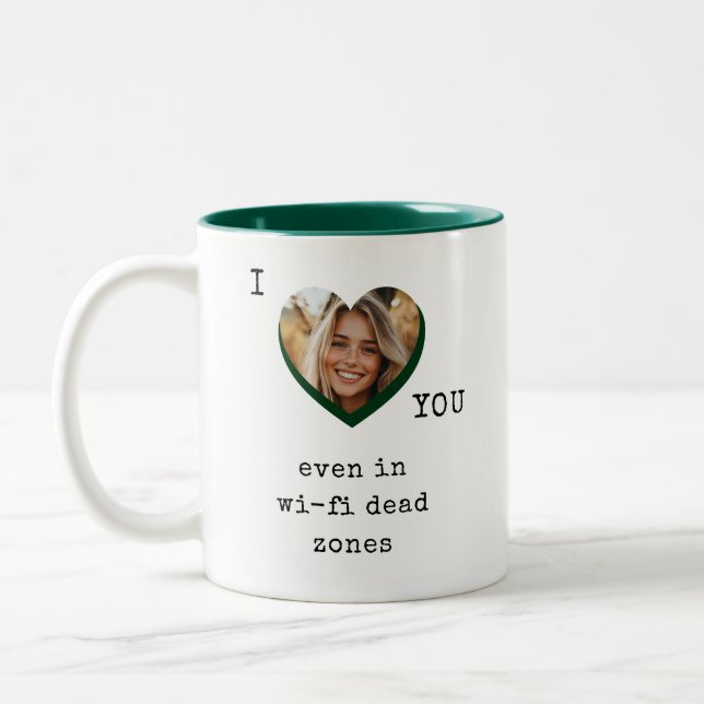 Taza Bicolor Cute divertida novia romántica novio Valentine (Izquierda)