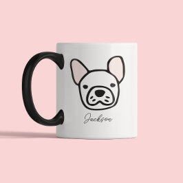 Taza Bicolor Cute Dog Lover Dog Mom Dog Dad | Frenchie