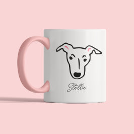 Taza Bicolor Cute Dog Lover Dog Mom Dog Dad | Greyhound