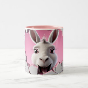 Taza Bicolor Cute Donkey