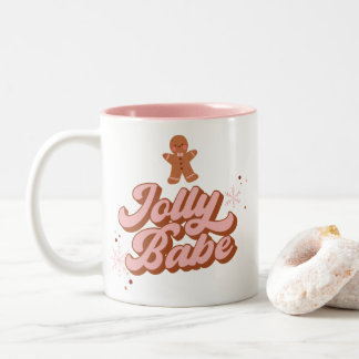 Taza Bicolor Cute Gingerbread Cookie Jolly Babe