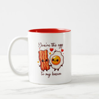 Taza Bicolor Cute gracioso Kawaaii Food Pun El día de San Valen