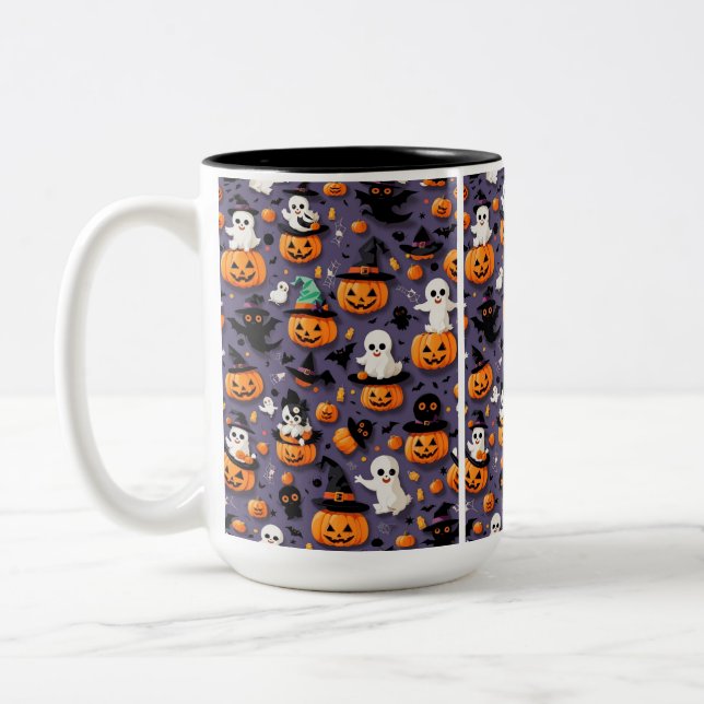 Taza Bicolor Cute Halloween (Izquierda)