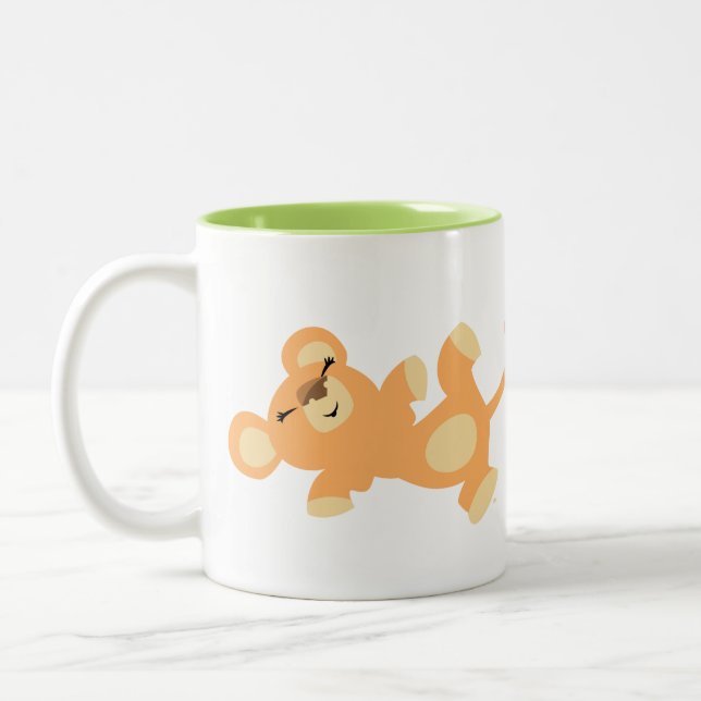 Taza Bicolor Cute Lazy Personalizado Lioness (Izquierda)