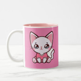 Taza Bicolor Cute Personalizado Kitty Mug