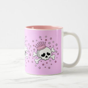 Taza Bicolor Cute Princess Skull
