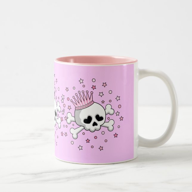 Taza Bicolor Cute Princess Skull (Derecha)