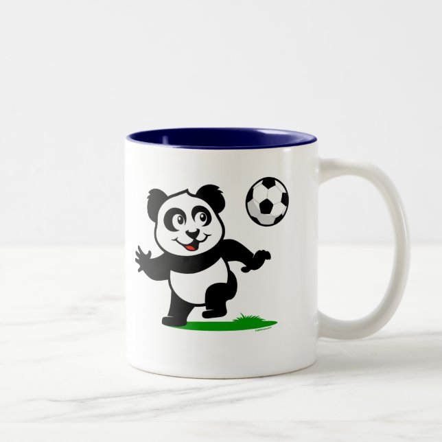Taza Bicolor Cute Soccer Panda (Derecha)