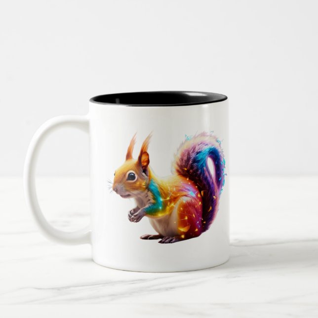 Taza Bicolor Cute Squirrel (Izquierda)