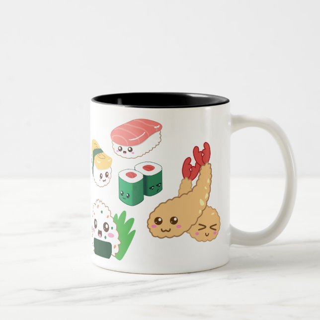 Taza Bicolor Cute Sushi Mug (Derecha)