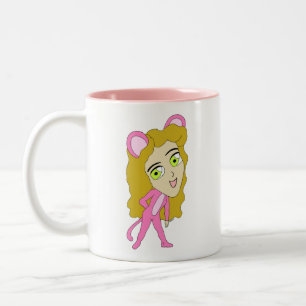 Taza Bicolor cutícula rosa