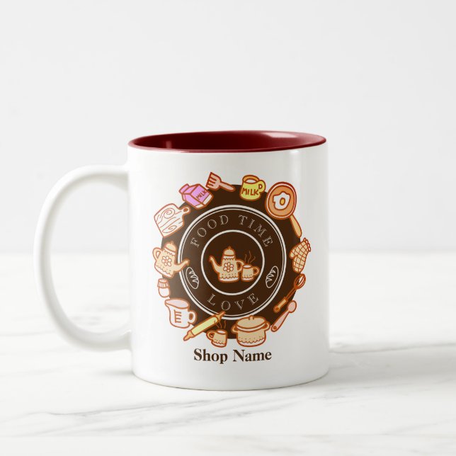 Taza Bicolor Cuto de cocina marrón (Izquierda)