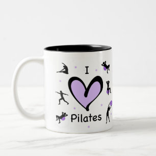 Taza Bicolor Cuto me encantan los Pilates