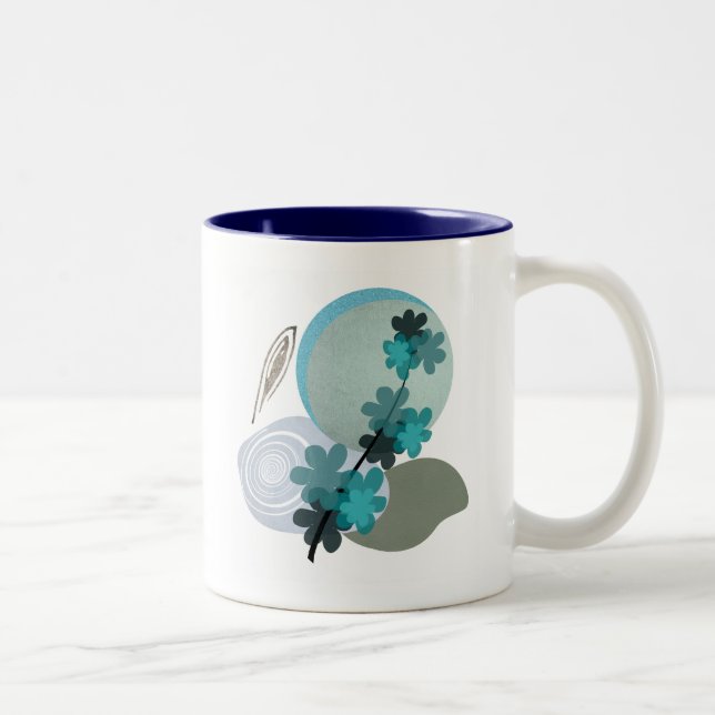 Taza Bicolor Cyan Boho (Derecha)