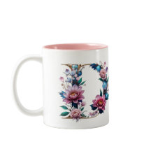 D Coffee Mug - Diseño floral para regalo