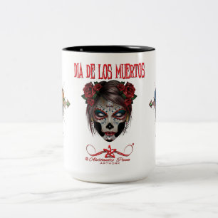 Taza Bicolor D.D.L.M. La Catrina