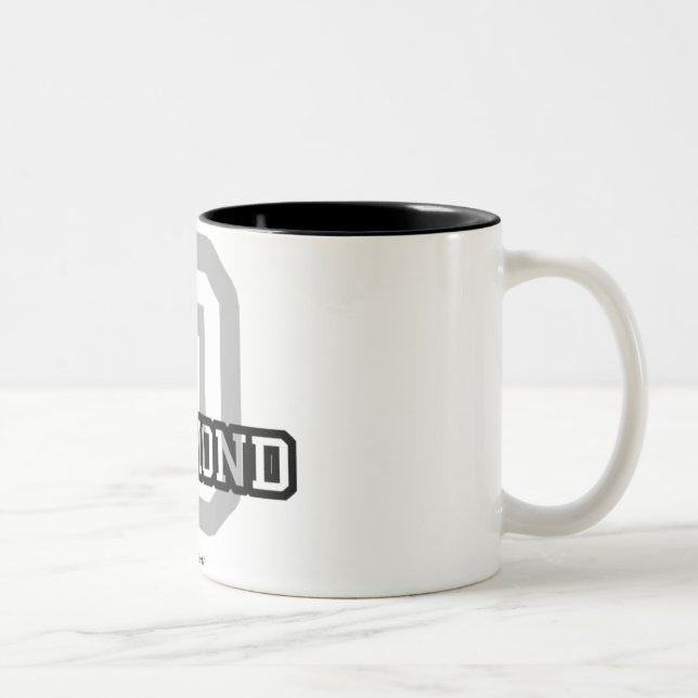 Taza Bicolor D está para Desmond (Derecha)