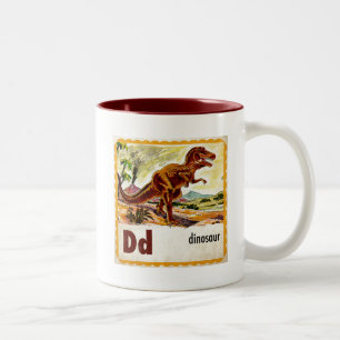 Taza Bicolor D está para el dinosaurio