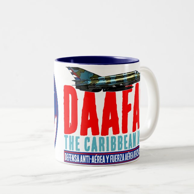 Taza Bicolor DAAFAR Caribbean Migs (Anverso derecho)