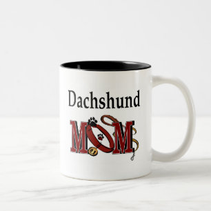 Taza Bicolor Dachshund Mom Mug