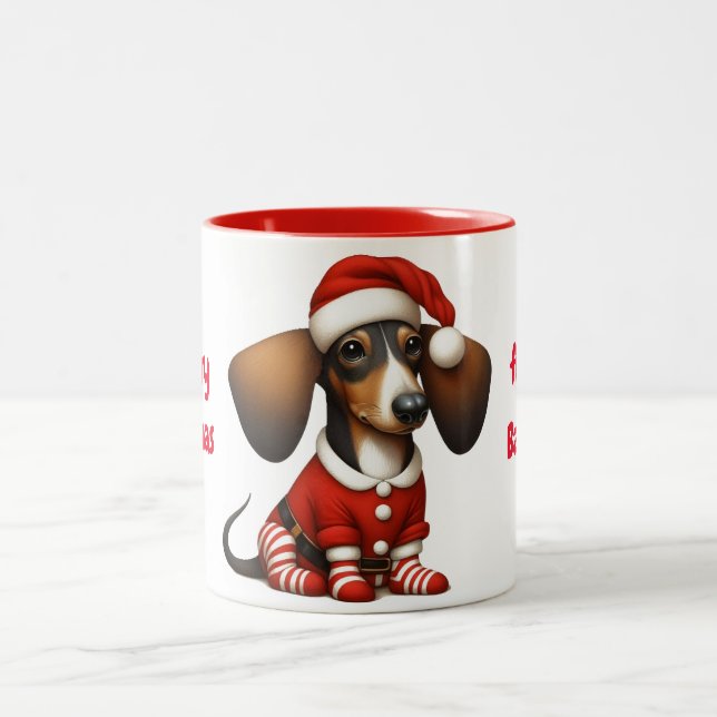 Taza Bicolor DACHSHUND Mug ANIMADO (Centro)