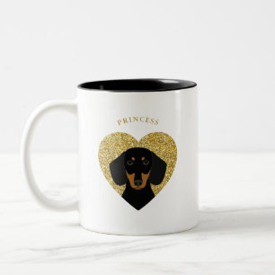 Taza Bicolor Dachshund Mugs