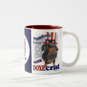 Taza Bicolor Dachshund Regalos Bebidas Mugs