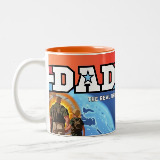Taza Bicolor DAD: El verdadero héroe (Izquierda)